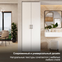 Шкаф ТриЯ Витра комбинированный, тип 1, Белый ясень 221054