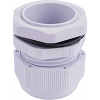Сальник ГОФРОМАТИК pg 25 пластик (15-21мм) ip68 серый zeta30913