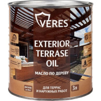 Масло для дерева VERES exterior terrase oil, 3 л, палисандр 255545