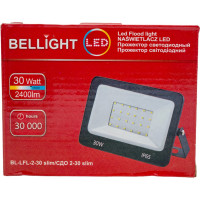 Прожектор BELLIGHT BL-LFL-2-30slim/СДО 2-30 slim, 6500К 2400Lm 220В 22306500