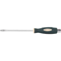 Шлицевая силовая магнитная отвертка Rockforce Profi S2 SL6.5х150мм RF-70265150(26229)