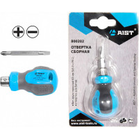 Комбинированная отвертка AIST SL6 PH2 двухсторонняя короткая 800202 00-00003391