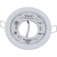 Встраиваемый светильник General Lighting Systems с термокольцом GX53, 100х18мм, белый, IP20, GCL-GX53-H18-W 432100