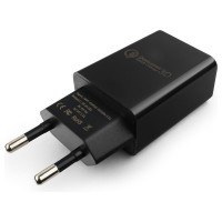 Адаптер питания Cablexpert MP3A-PC-17 QC 3.0 100/220V - 1 USB порт 5/9/12V черный