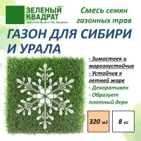 Газон для суровых климатических зон Зеленый квадрат ДЛЯ СИБИРИ И УРАЛА 8 кг, 4607160332017