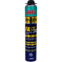 Профессиональная монтажная пена с ускоренным отверждением Akfix 70 л, 1000 г FAST70