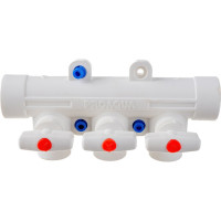 Коллектор PRO AQUA PP-R с 3 выходами, белый ШК 25-20 PA6710308Pb