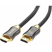 Кабель Telecom, HDMI 19M/M, ver. 2.1, 8K 60 Hz 1.5m металлические разъемы, нейлоновая оплетка TCG300-1.5M