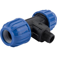 Тройник RTP с наружной трубной резьбой PN 16 D 25х1/2 11618