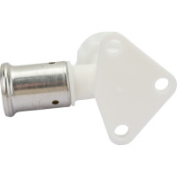 Водорозетка HENCO ВР, ПВДФ пресс, белая, 20x1/2", 56 мм 2PKW-2004