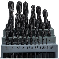 Набор сверл 25 шт, 1-13 мм, HSS 4241, металлический футляр ИНСТУЛС 00001518409