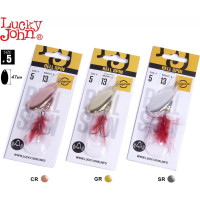 Вращающиеся блесны Lucky John BELL SPIN 05 013.0г, цвет C/G/S, 3шт LJBS05-002SET