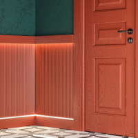 Панель стеновая Decor-Dizayn "Грани" ударопрочная, влагостойкая, под покраску 240x13x2000 мм DD912