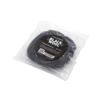 Полировальный круг из черного меха Black Wool Pad 125 мм Shine systems SS623