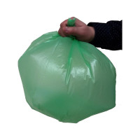Мешки для мусора в рулоне (30 шт, 680х580 мм, 60 л, 10 мкм, ПНД, зеленые) Luscan 1557724