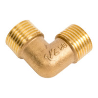 Уголок для компрессора резьба наружная 1/2" латунь Pegas pneumatic 4327