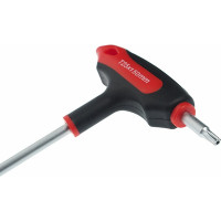 Ключ двусторонний JTC TORX с отверстием и Т-образной рукояткой T25H, 784825 189754