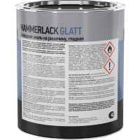 Эмаль Dufa Hammerlack Premium на ржавчину, гладкая, винно-красный RAL-3005, 2 л МП00-010429