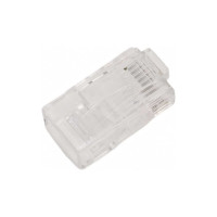 Универсальный коннектор RJ-45 под витую пару Cabeus категория 5e, (для одножильного и многожильного кабеля) для проводников с толщиной по изоляции до 1,05 мм 100 шт 8P8C