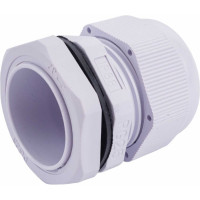 Сальник ГОФРОМАТИК pg 25 пластик (15-21мм) ip68 серый zeta30913