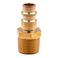 Соединение быстросъемное пневматическое HQ-PM38 «папа»-нар. резьба 3/8" (латунь) HQ-mech УТ000002473