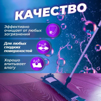 Сменная насадка для швабры из шенилла PERFECTO LINEA темно-синяя 44-431023