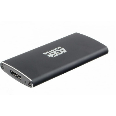 AgeStar USB 3.0 Внешний корпус mSATA, алюминий, черный,3UBMS2 (BLACK) 3UBMS2 (BLACK)