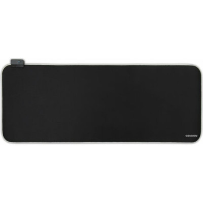 SONNEN Коврик для мыши и клавиатуры игровой с подсветкой (RGB), 800x300x4мм, 