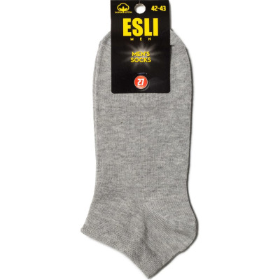 ESLI Носки муж. короткие 19С-146СПЕ, р.27, 000 серый 1001331000030016000