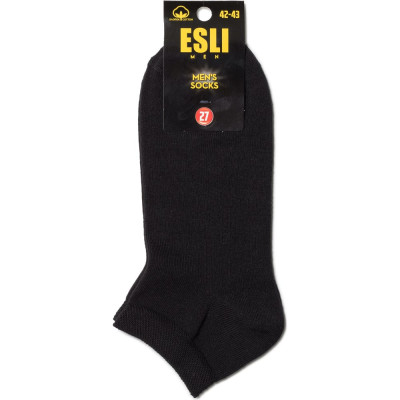 ESLI Носки муж. короткие 19С-146СПЕ, р.27, 000 черный 1001331000030012000