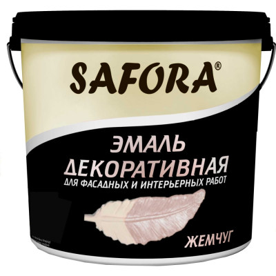 Декоративная акриловая перламутровая краска SAFORA ЭМ104/2