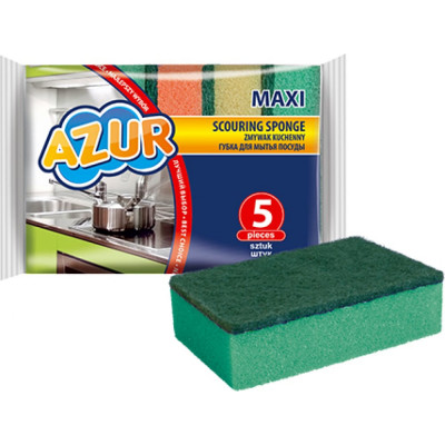AZUR Губки 5 шт. МАКСИ 030170