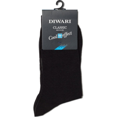 DIWARI Носки муж. CLASSIC COOL EFFECT 7С-23СП, р.27, 010 черный 1001330220030012010