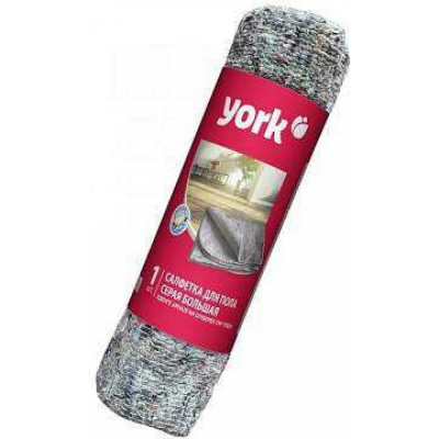 YORK Салфетка для пола хлопковая серая в рулоне 260г/м2 (60x75 см) 022310