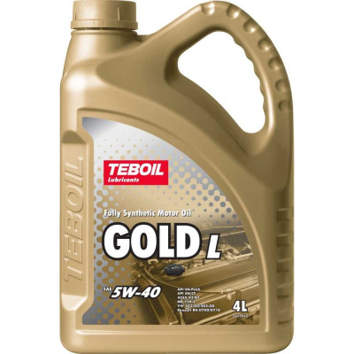 Моторное масло TEBOIL Gold L 5W-40, 4 л 3475041