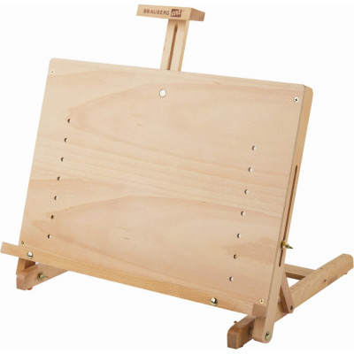 BRAUBERG Мольберт настольный ART CLASSIC, регулируемый верхний держатель, 50x37x39 см, бук, 191756