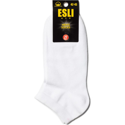 ESLI Носки муж. короткие 19С-146СПЕ, р.27, 000 белый 1001331000030015000