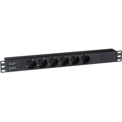 Блок розеток ExeGate ServerPro PDU-19H601 Al-6S-C14 280825