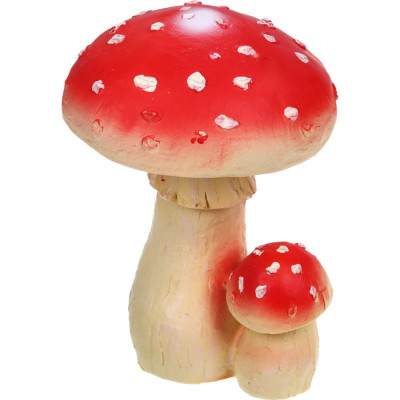 INBLOOM Фигура садовая Мухомор 12x12x16,6см 4 дизайна, полирезина 162-237