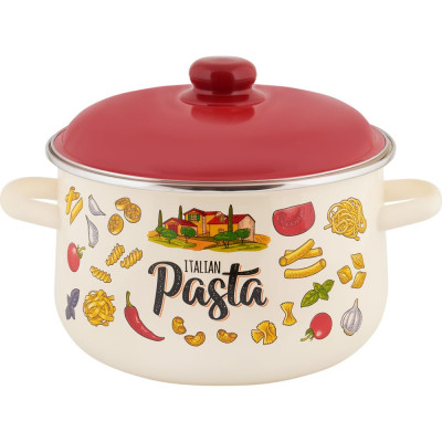 Коническая эмалированная кастрюля appetite Pasta ITALIAN 1с47я