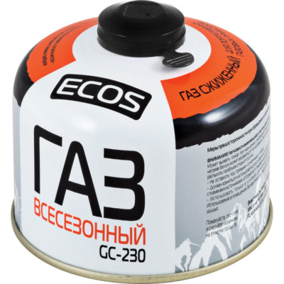 Ecos Газ всесезонный т.м. в баллоне GC-230 резьбовой EPI-GAS 230 г Корея 140540