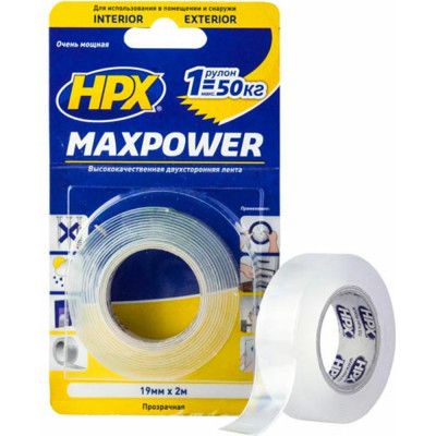 Двухсторонняя лента HPX HT1902 MAXPOWER 5425014224627