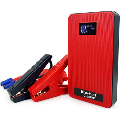 iCarTool Пусковое устройство 12В, 8 000 мАч, 200/400А IC-JSD08