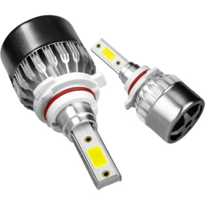 LEDZILLA Светодиодные лампы LED для авто LEDZILLA C6 HB4 9006 18Вт 12В лампочки для автомобилей в фары комплект 2шт C6-9006