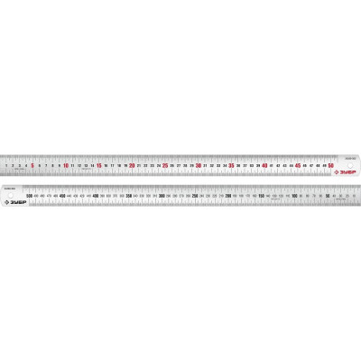 Усиленная нержавеющая линейка ЗУБР Про-50 34280-050