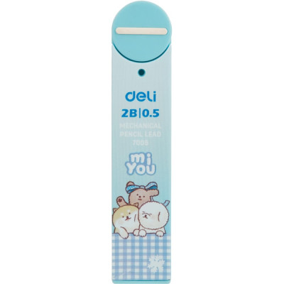 DELI Стержень микрографический miyou 2b 0,5 мм в ассортименте, 20 шт/уп, 1589764