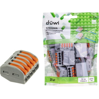 Соединительные клеммы монтажные duwi СМК 222-415 26747 8