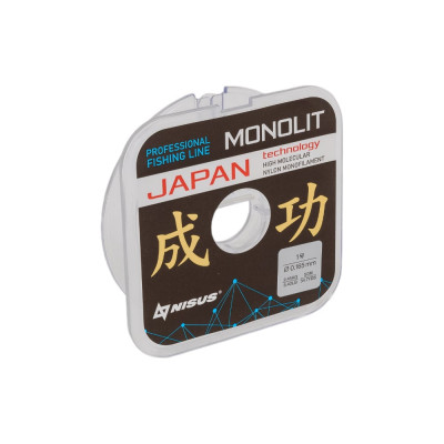 Nisus Леска monolit 0,165mm/50m nylon transparent (n-mo-0.165-50) 00000348115