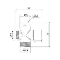 IDDIS Блок дивертора для смесителя, поворотный, хром, , 950OPHC0SM