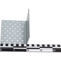 Крепежный равносторонний уголок СИБРТЕХ 2,0 мм, KUR 100x100x100 мм 46431